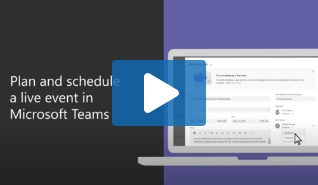 img VIDEO How to schedule a live event in Teams