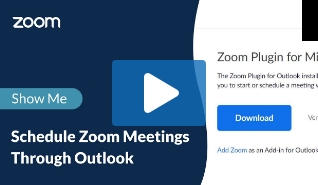 img VIDEO zoom meetings through outlook