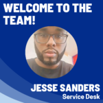 Welcome message to Jesse Sanders