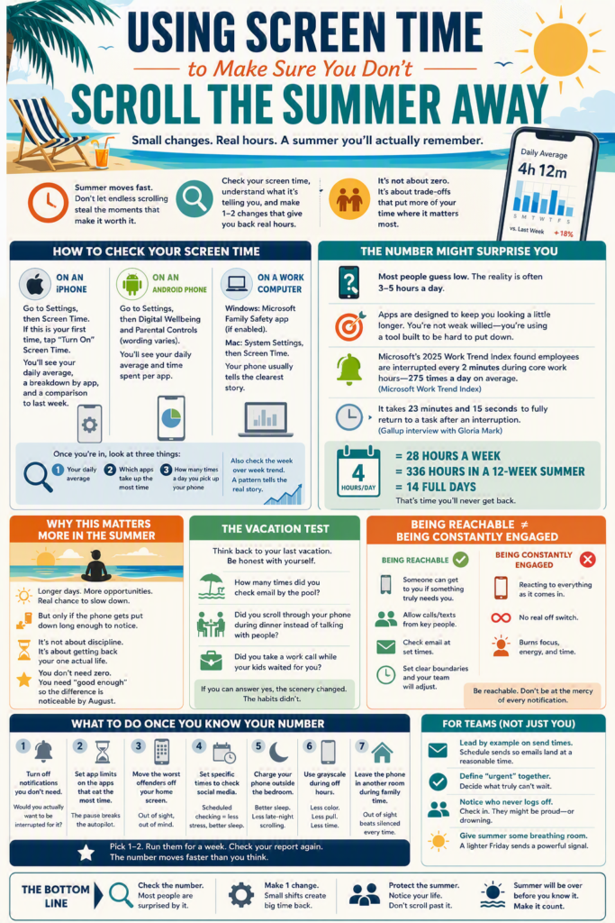Using Screen Time to Make Sure You Don't Scroll the Summer Away